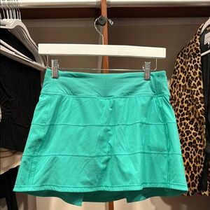 EUC Lululemon Pace Revival Mid Rise Skirt-LONG size 4 Maldives Green